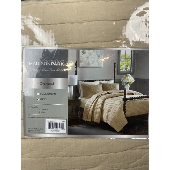 Madison Park Signature King Serene Hand Quilted 3-Pc. Coverlet Set $590 - Picture 6 of 7